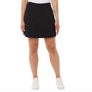 NWT 32° Degrees Active Skort Women's Black Stretch Skirt With Shorts